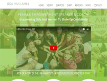 Tablet Screenshot of lisavanahn.com